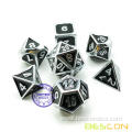 Deluxe Glossy Enamel Solid Metal Polyhedral Game Dice